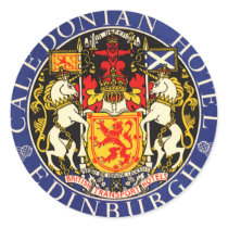 Vintage Travel Poster, Edinburgh, Scotland Stickers