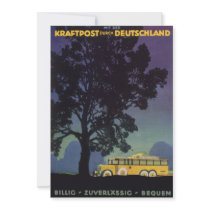 Vintage Travel Poster, Germany Invitation