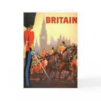 Vintage Travel Poster, Great Britain, England Greeting Cards