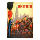 Vintage Travel Poster, Great Britain, England Custom Invitation