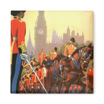 Vintage Travel Poster, Great Britain, England Fridge Magnet