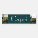 Vintage Travel Poster, Isle of Capri, Italy Italia Bumper Sticker