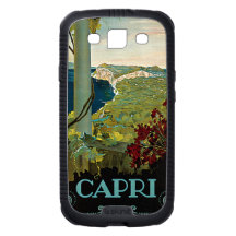 Vintage Travel Poster, Isle of Capri, Italy Italia Galaxy S3 Case