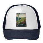 Vintage Travel Poster, Isle of Capri, Italy Italia Trucker Hats