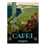 Vintage Travel Poster, Isle of Capri, Italy Italia Post Cards