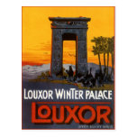 Vintage Travel Poster, Louxor Winter Palace, Egypt Postcard