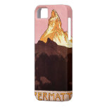 Vintage Travel Poster, Matterhorn, Switzerland iPhone 5 Case