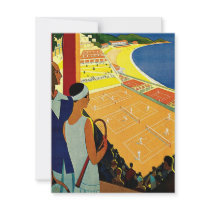Vintage Travel Poster, Monte Carlo Personalized Announcements