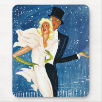 Vintage Travel Poster, Monte Carlo Mouse Pads