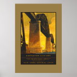 Vintage Travel Poster New York Central Lines