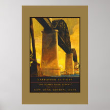 Vintage Travel Poster New York Central Lines
