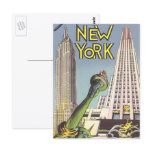 Vintage Travel Poster, New York City Postcard