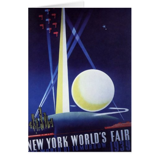 Vintage Travel Poster, New York World's Fair 1939 Card