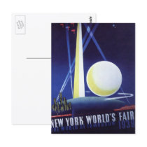 Vintage Travel Poster, New York World's Fair 1939 Post Card