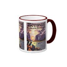Vintage Travel Poster, Norway Land of Midnight Sun Mug