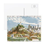 Vintage Travel Poster, San Francisco Bay Post Card