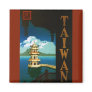 Vintage Travel Poster, Taiwan Refrigerator Magnet