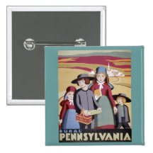 Vintage Travel - Rural Pennsylvania Pins