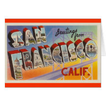 Vintage Travel San Francisco Cards