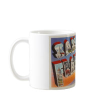Vintage Travel San Francisco Mugs