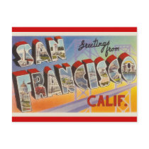 Vintage Travel San Francisco Post Card