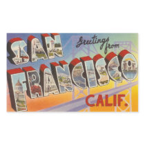 Vintage Travel San Francisco Stickers