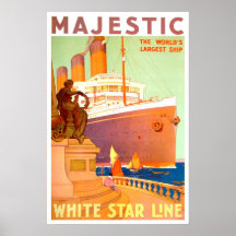 Vintage travel,White Star Line Posters