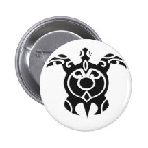 Vintage Tribal Turtle Tattoo Design Pin