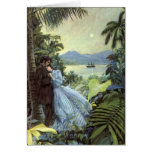 Vintage Tropical Love Cards