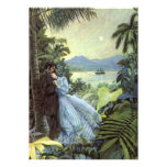 Vintage Tropical Love Invitation