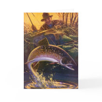 Vintage Trout Fishing; Catch and Release Cards