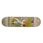 Vintage True Love Valentine Cupid Skate Board Deck