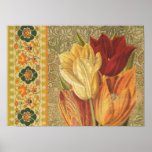 Vintage Tulip Flower Poster posters