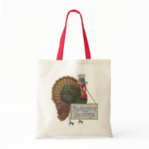 Vintage Turkey Thanksgiving Greetings Bags