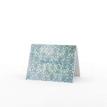 Vintage Turquoise Damask Wedding Thank You Cards