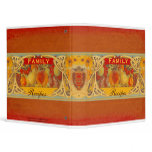Vintage Tuscan Sunflower & Fruit Recipe Binder