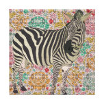 Vintage Twinkle  Zebra Art Canvas Gallery Wrap Canvas