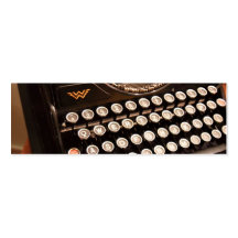 Vintage Typewriter Business Card Template