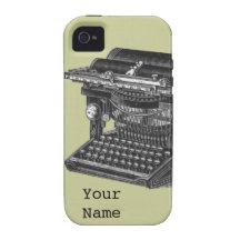 Vintage typewriter iPhone 4 case