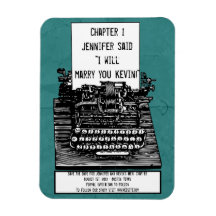 Vintage Typewriter Magnet