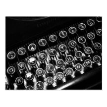 Vintage Typewriter Postcard