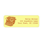 Vintage Typewriter Return Address Label