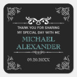 Vintage Typography Bar-Bat Mitzvah Stickers