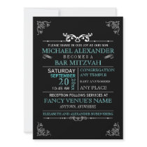 Vintage Typography Poster Bar-Bat Mitzvah