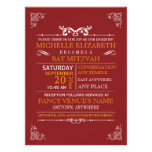 Vintage Typography Poster Bar-Bat Mitzvah Invite