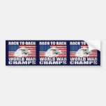 Vintage U.S World War Champs 3-in-1 Bumper Stickers