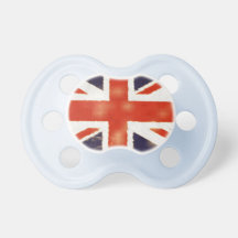Vintage UK Flag Union Jack Custom Baby Pacifier