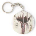 Vintage Umbrella Squid keychains