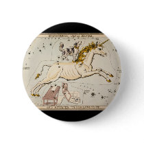 Vintage Unicorn Star Constellation  Map Pin