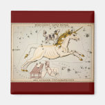 Vintage Unicorn Star Constellation  Map Refrigerator Magnet